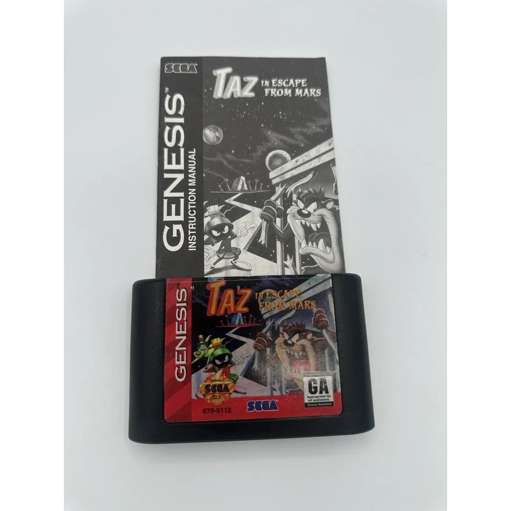 Taz In Escape From Mars Sega Genesis 1994 Video Game Tested Looney Tunes